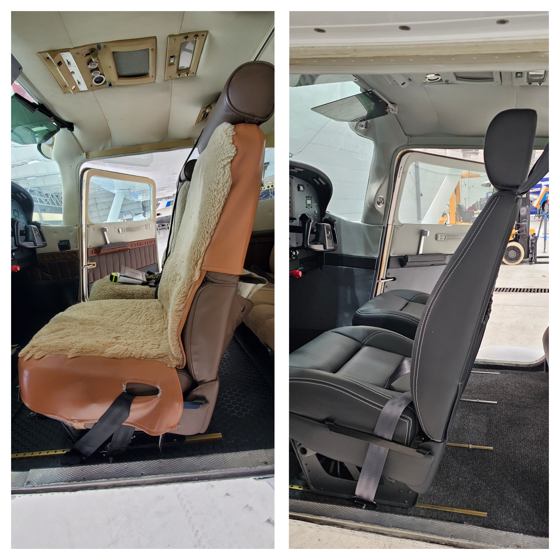 Before and after refurbishment